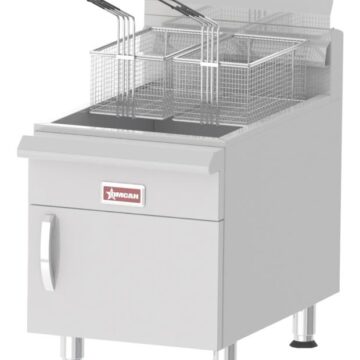 Countertop 30lb gas fryer right side front