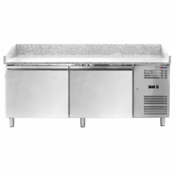 80 Granite Top Refrigerated Pizza Prep Table with 2 doors 48621
