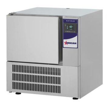 SS 3-tray blast chiller right side front