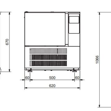 SS 3-tray blast chiller drawings