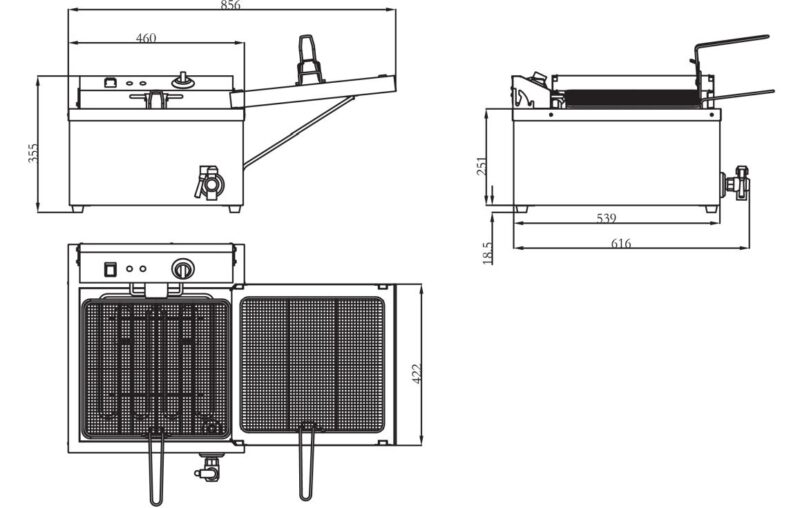 Electric Fryer drawings