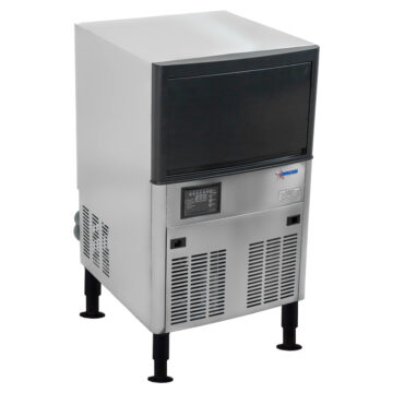 Omcan SS ice machine left side front