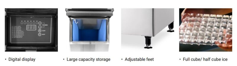 Omcan SS ice maker drawing 2