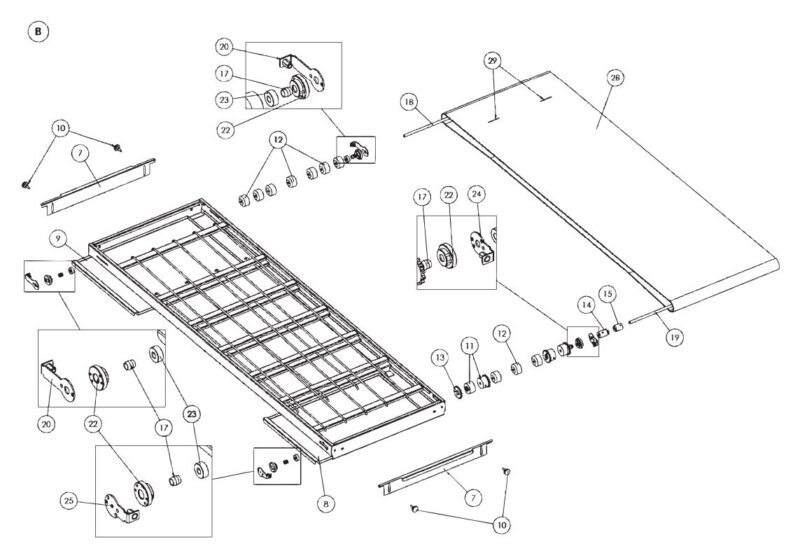 Oven Conveyor Ventilated drawing B