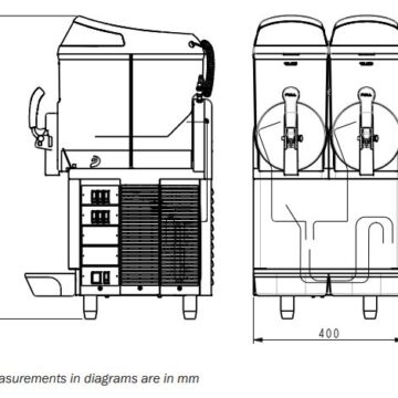 SS black double slush machine drawings