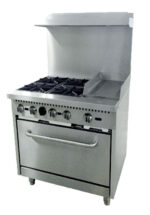 omcan 4 burner gas range