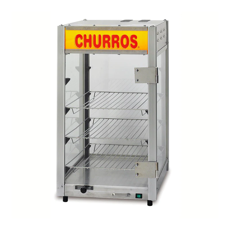 SS churros 3 tray warmer right side front