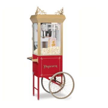 Antique popcorn machine front