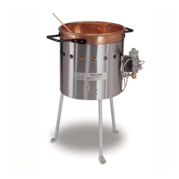 SS and copper candy apple gas stove