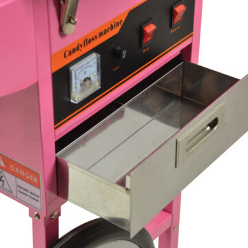 candy floss machine inside drawer