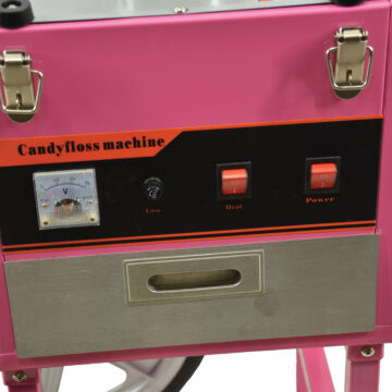 candy floss machine pink front