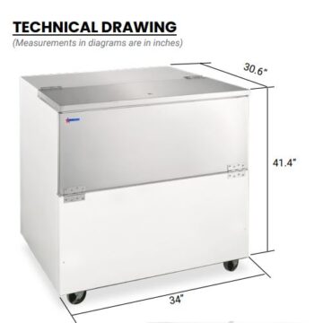 technical drawings of SS milk cooler
