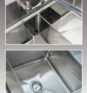 SS sink features top veiw