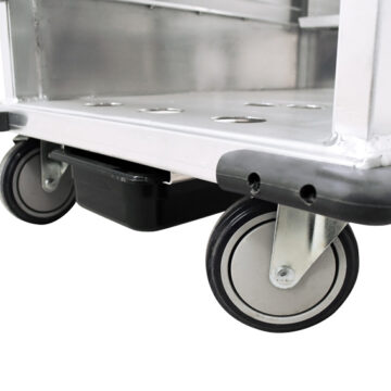 base with wheels and closed tray