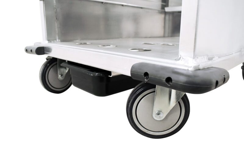 base with wheels and closed tray