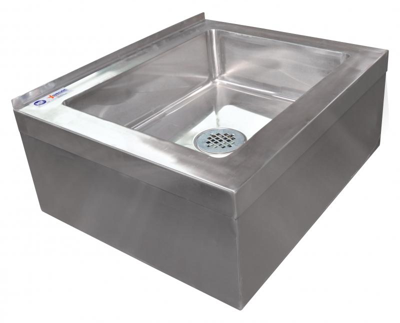 Stainless steel Mop Sink with drain basket