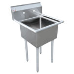 stainless steel one tub sink