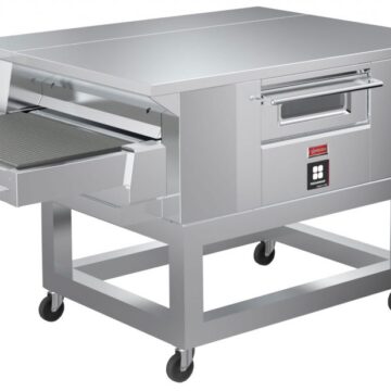 SS pizza conveyor left side front