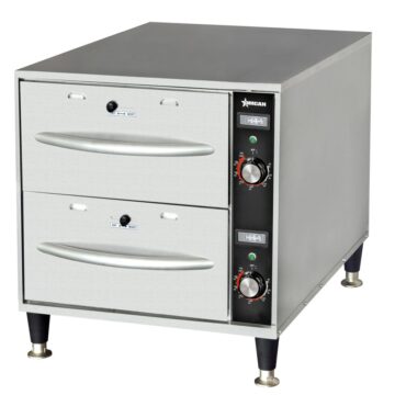 SS double warming drawer right side front