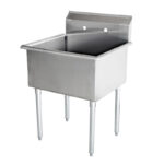 Stainless steel one compartment sink