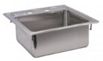 Stainless steel single drop sink