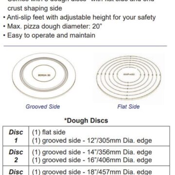 pizza dough discs information