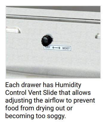 Humidity Control Vent Slide