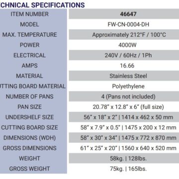 specifications