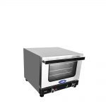 stainless steel countertop convection oven left side front