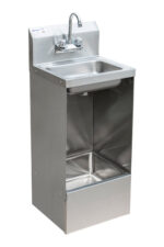 stainless steel hand sink and floor mop combination