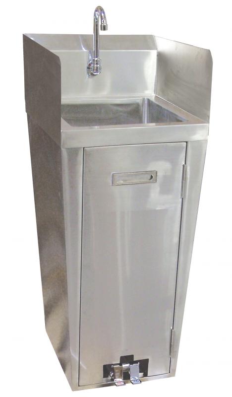 stainless steel pedestal sink