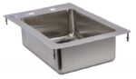 stainless steel single tub drop in sink