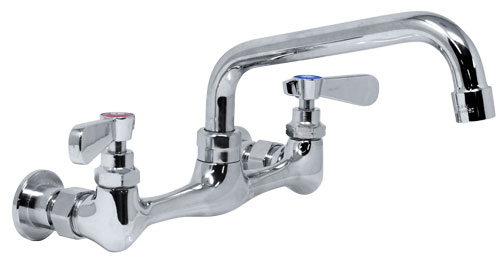 stainless steel splash mounted faucet