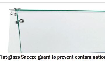 flat glass sneeze guard