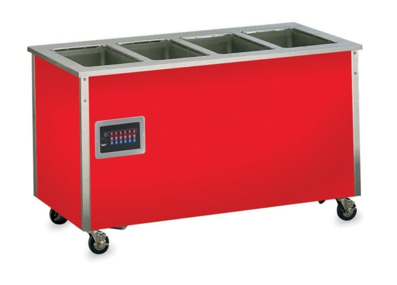 hot food base with touch-temp panel red