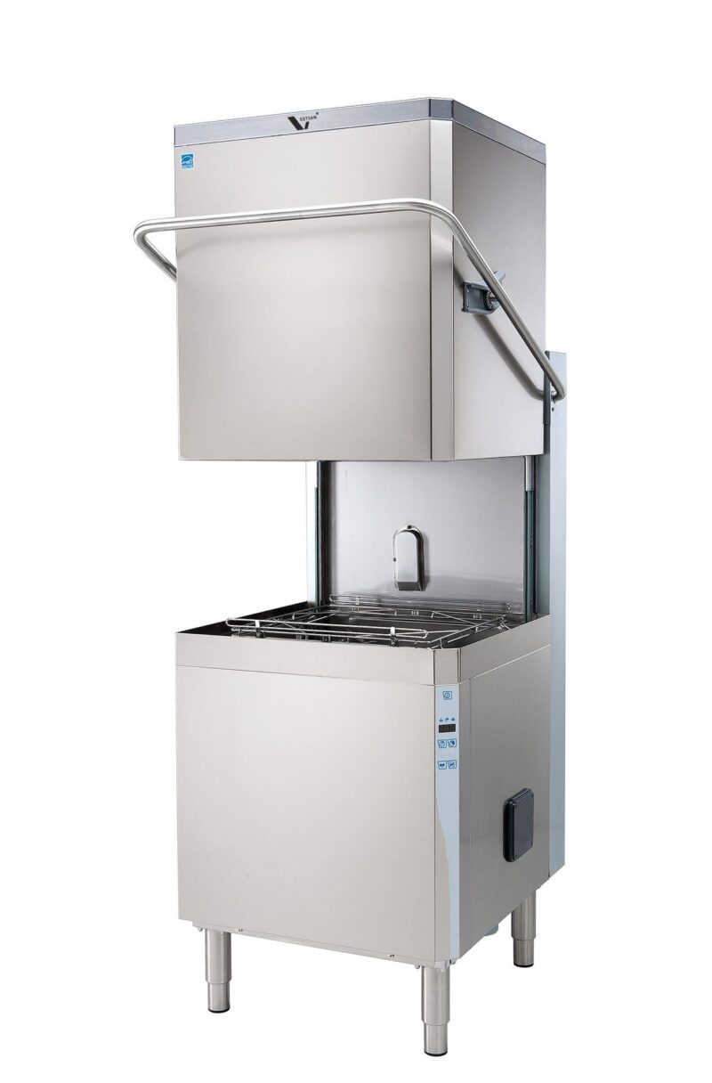 stainless steel dishwasher open