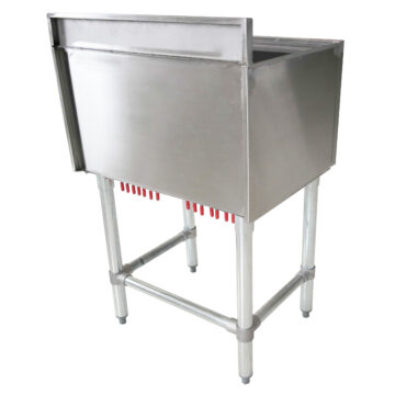 stainless steel insulated ice bin back