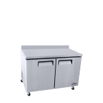 worktop refrigerator with backsplash left side front