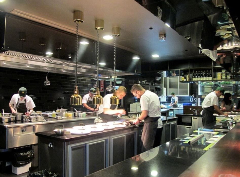 chefs in kitchen