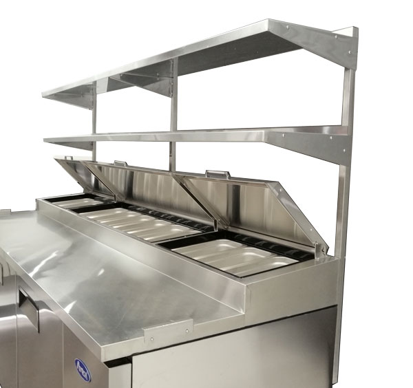 Atosa 93" Double Overshelf for Pizza Prep Table Cooler