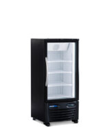 black upright freezer