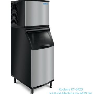 ice machine with storage bin