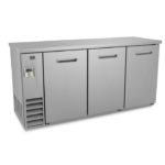 stainless steel 3 door back bar cooler