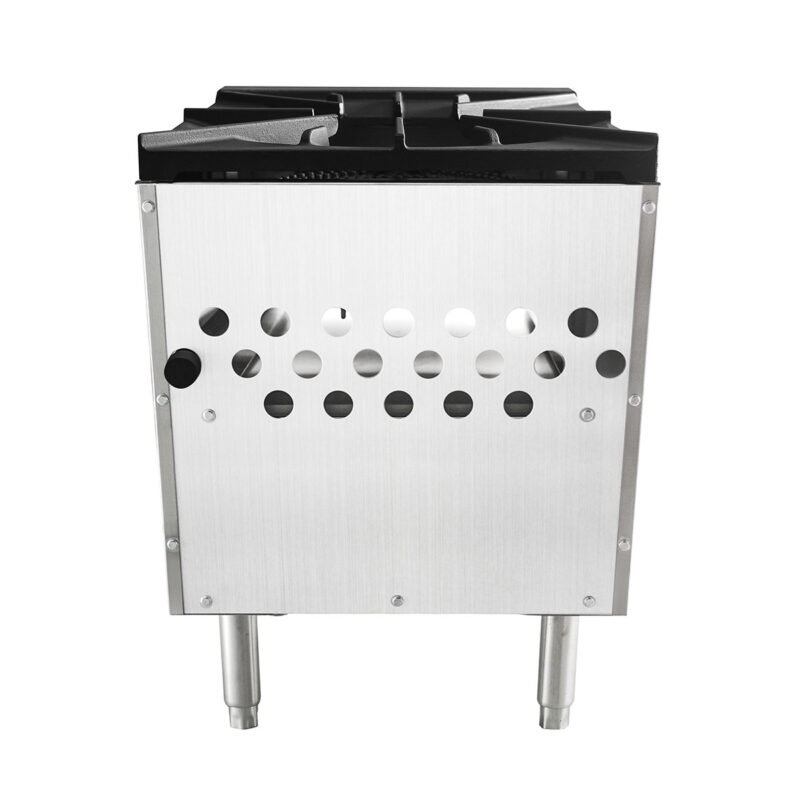 stainless steel pot stove back