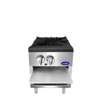 stainless steel pot stove open