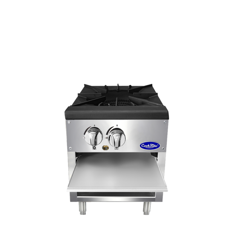 stainless steel pot stove open