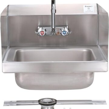 stainless steel sink front