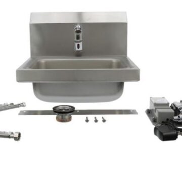 stainless steel sink front with parts