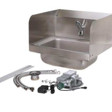 stainless steel sink with parts