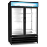 two door glass display cooler